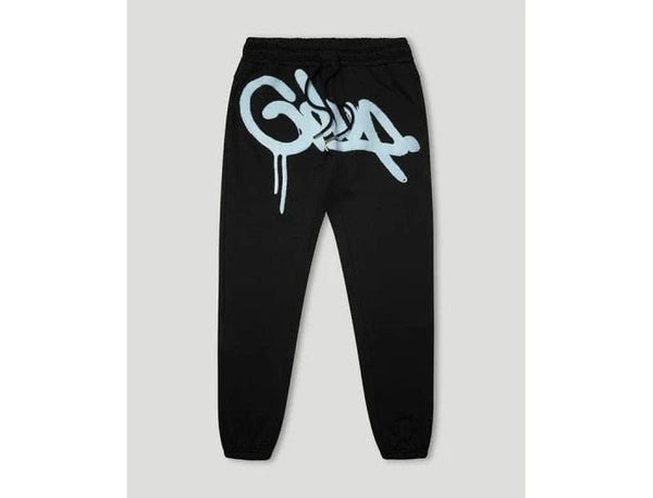 Geedup Team Logo Trackpants 'Black Baby Blue' - UNTIED AU