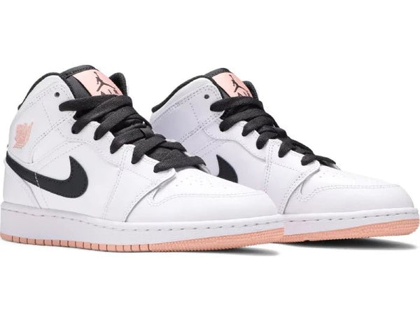 Nike Air Jordan 1 Mid 'White Arctic Orange' Women's (GS) - UNTIED AU