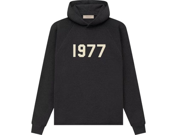 Fear of God Essentials 1977 Knit Hoodie 'Black Iron' (SS22) - Untied AU