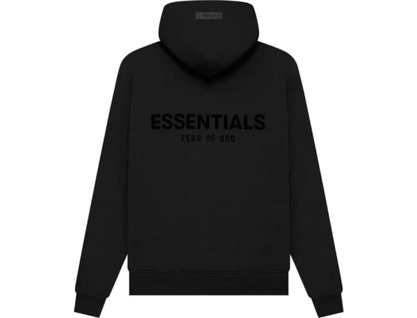 Fear of God Essentials Pull-Over Hoodie 'Core Black' (SS22) - Untied AU